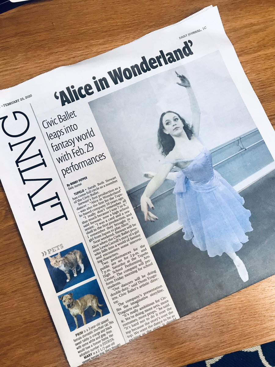 civicballet's tweet photo. Many thanks to Bobby Pepper for another great Civic Ballet article! For tickets to Breakfast with Alice &amp; Friends or performances of Alice in Wonderland visit https://t.co/HCOFoQlBIS https://t.co/wlWgZJjaQc