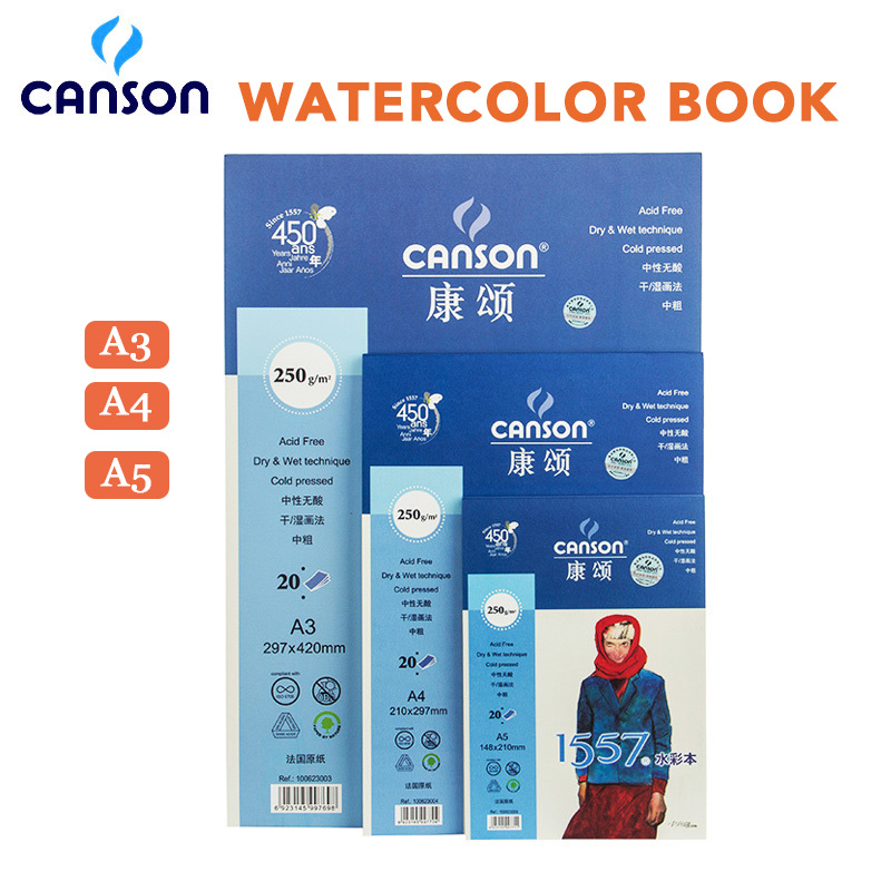 Eval A3/A4/A5 250g/m2 Professional Watercolor Painting Paper 20 Sheets Artist Watercolor Book Pad Drawing Art School Supplies my-artwork.com/product/eval-a…