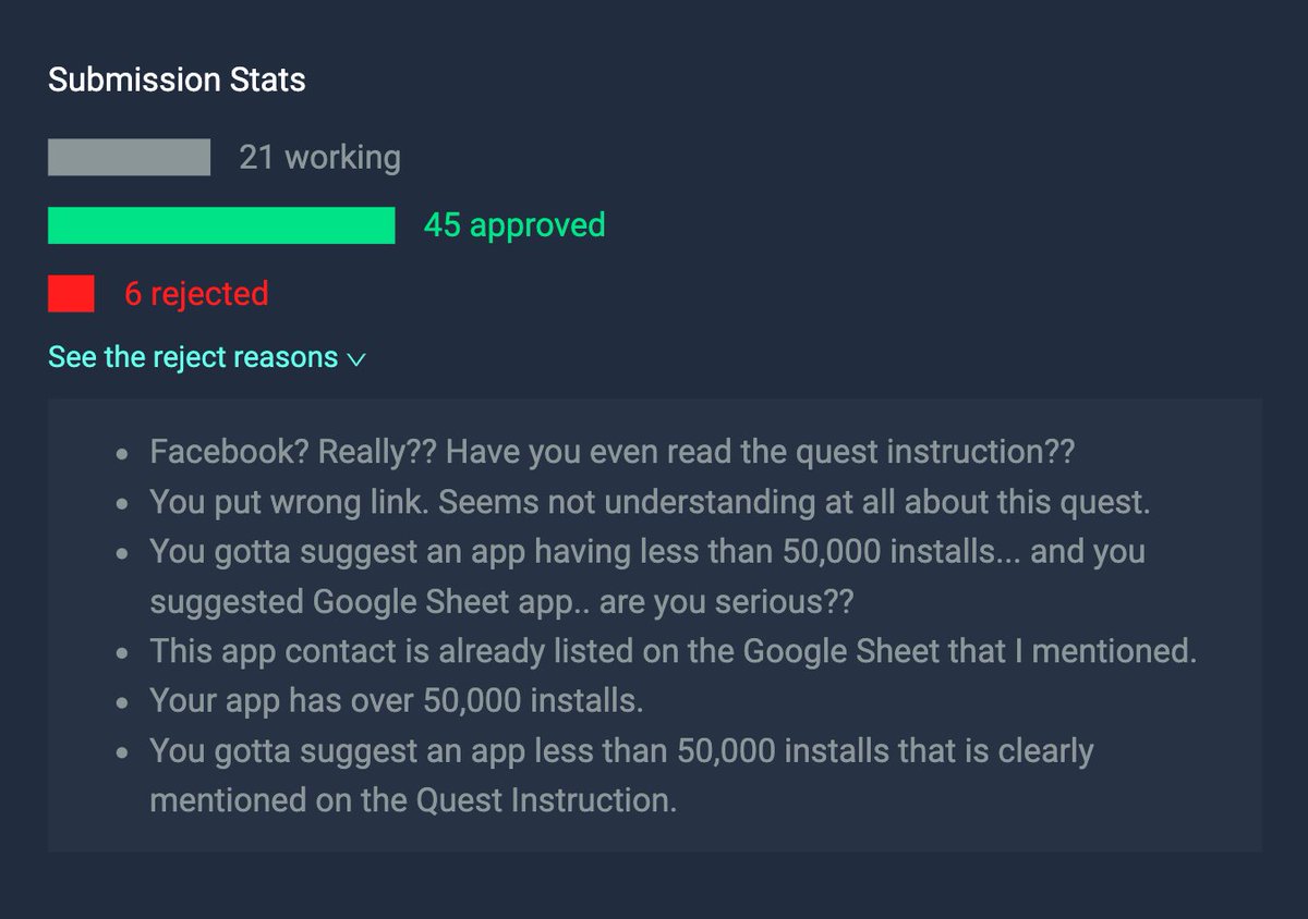 steemhunt's tweet photo. New features updated on #Reviewhunt! You can see why the quest has been rejected, what people think about the quests, and have a little convo with the maker.   
👉 https://t.co/b45BpPgmhc https://t.co/FBMsDXRzYj