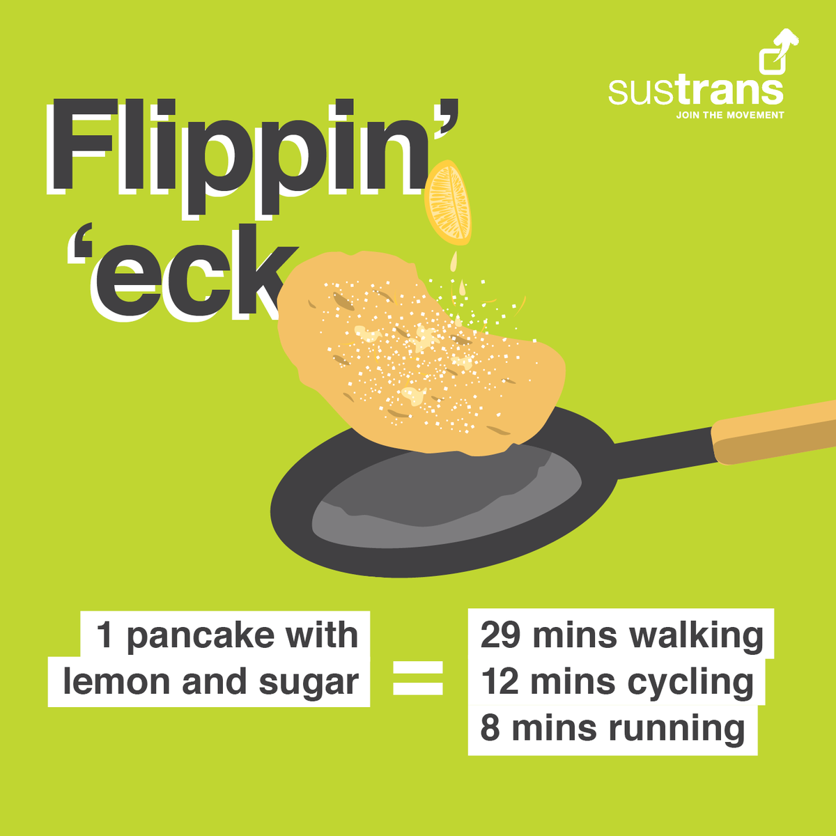 WalkWheelCycleT's tweet image. It's #PancakeDay! Did you know that one lemon and sugar pancake will give you enough fuel for 12 minutes of #cycling? Best get flipping! 😋🥞🚴