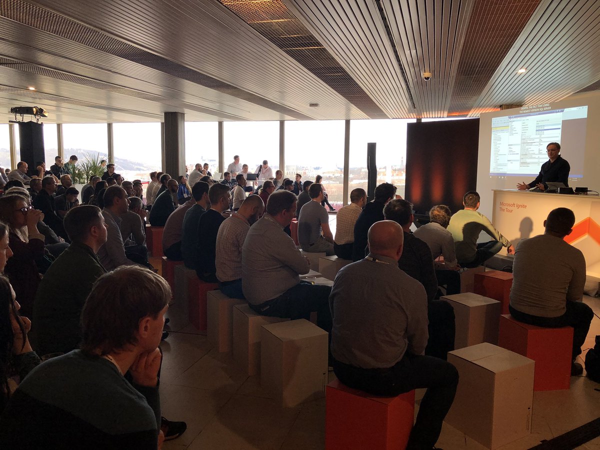 SQL Server seems still popular. <a href="/gesvindr/">David Gešvindr</a> from <a href="/WUGCZ/">Windows User Group</a> speaking for #MSIgniteTheTour.