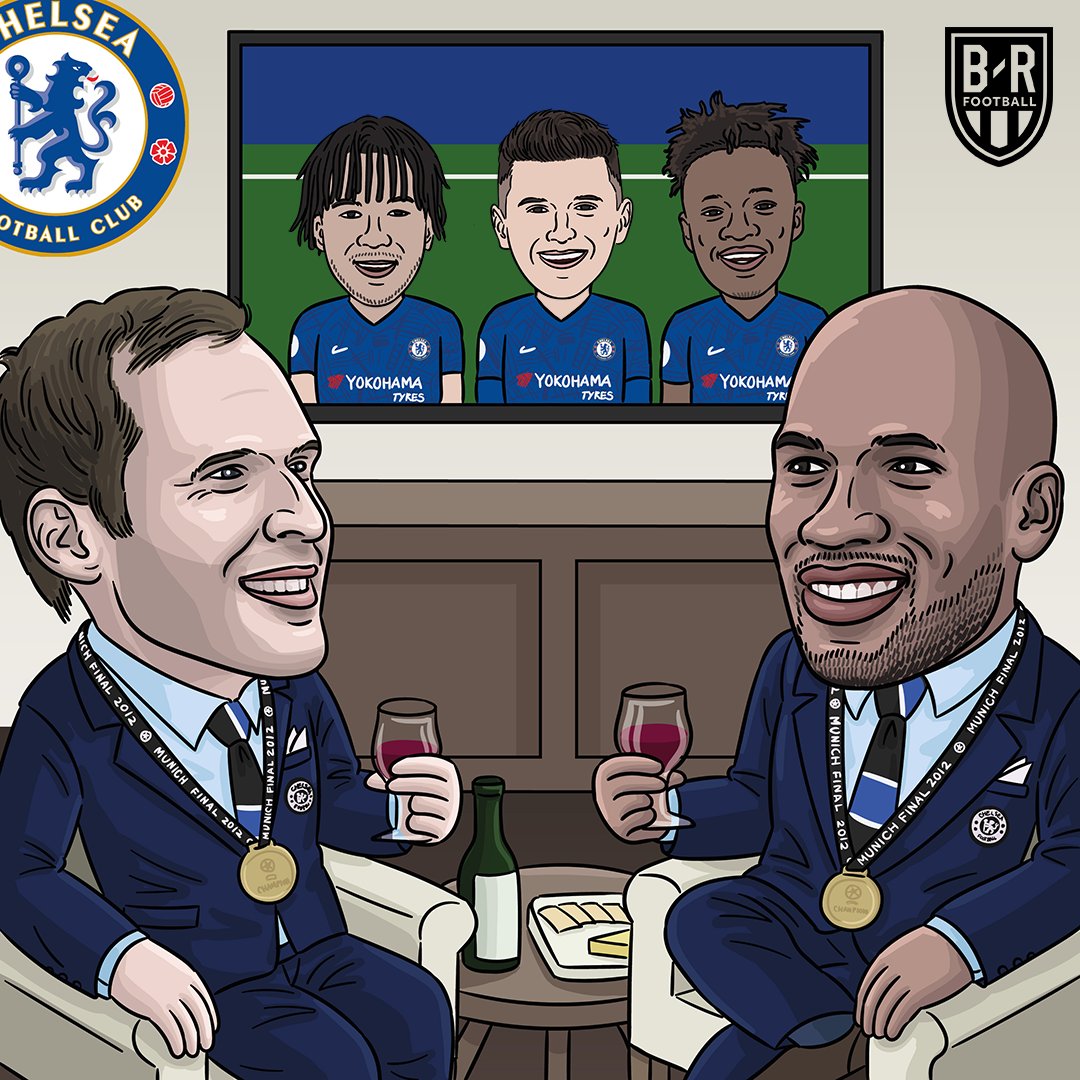 brfootball's tweet photo. Eight years since the kids watched Chelsea beat Bayern Munich in the 2012 Champions League final, Chelsea's legends get to watch the kids take them on 🔵 https://t.co/FRLEBXHqVf