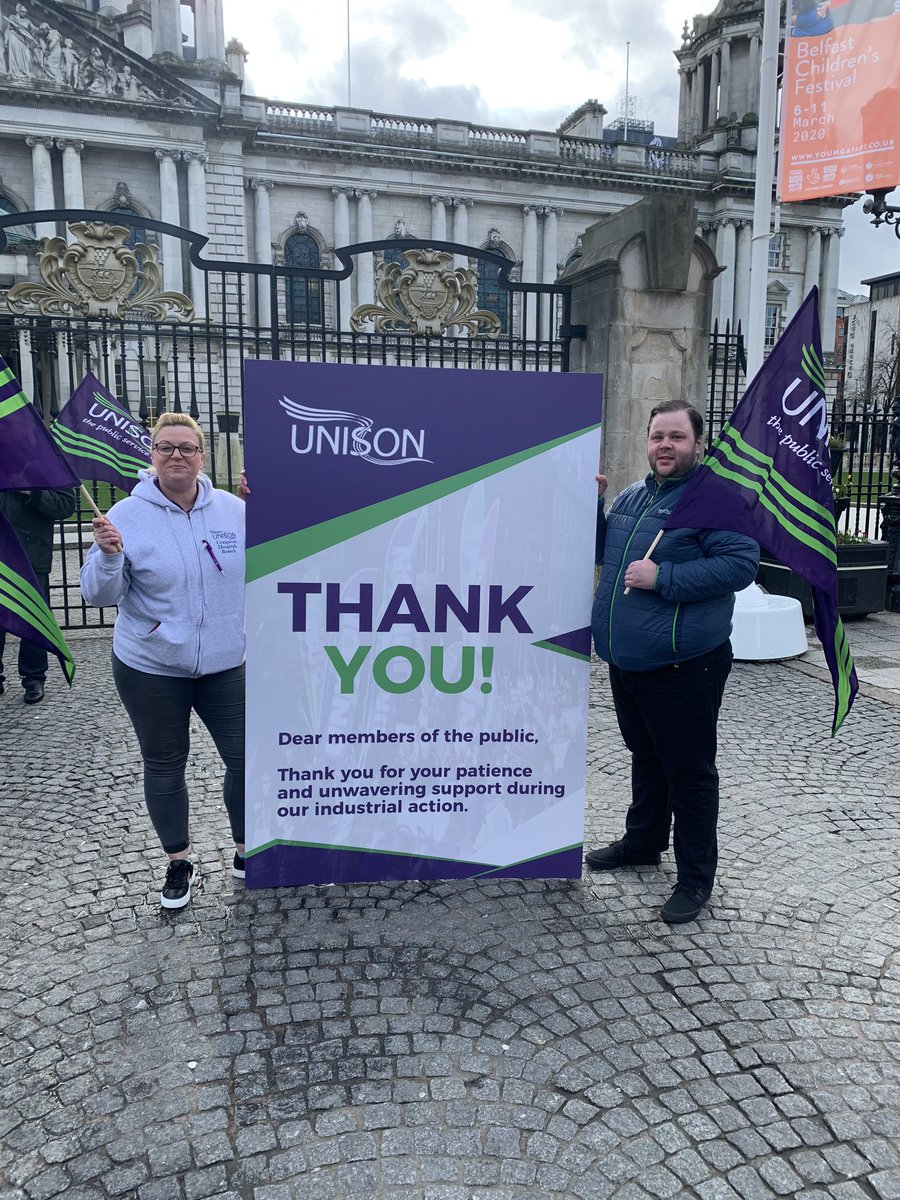 UNISON Craigavon Hospitals Branch members say #thankyou to the public for their support during industrial action for #payparity and #safestaffing. Your donations have been greatly appreciated <a href="/Dawny_Emerson/">Dawn Emerson</a>