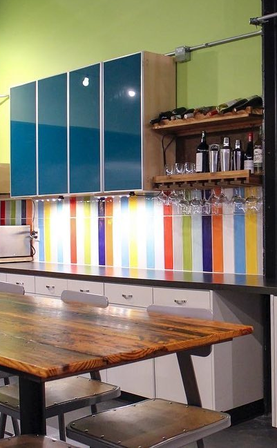 ArizonaTile's tweet photo. Gioia #porcelaintile was recently put in a renovated break room for JCI. There is nothing like #colorfultile to uplift your energy. Gioia is made in Italy and comes in 16 colors. #arizonatile Photo credit Jones Commercial Interiors https://t.co/6qrkX84RhP https://t.co/GuRYD39lgg