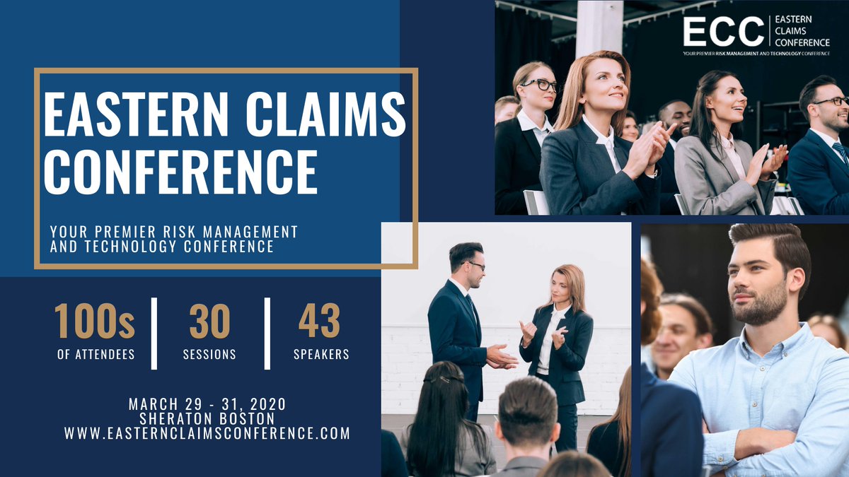 2020 Eastern Claims Conference | 3/29-31
easternclaimsconference.com
Time is running out!⏰Register ASAP!
#claims #disabilityclaimmanagement #ltdclaims #claimshandling #insuranceclaims #claimmanagement #easternclaimsconference #ECC2020 #ECC #riskmanagement #insuretech #claimsmanager