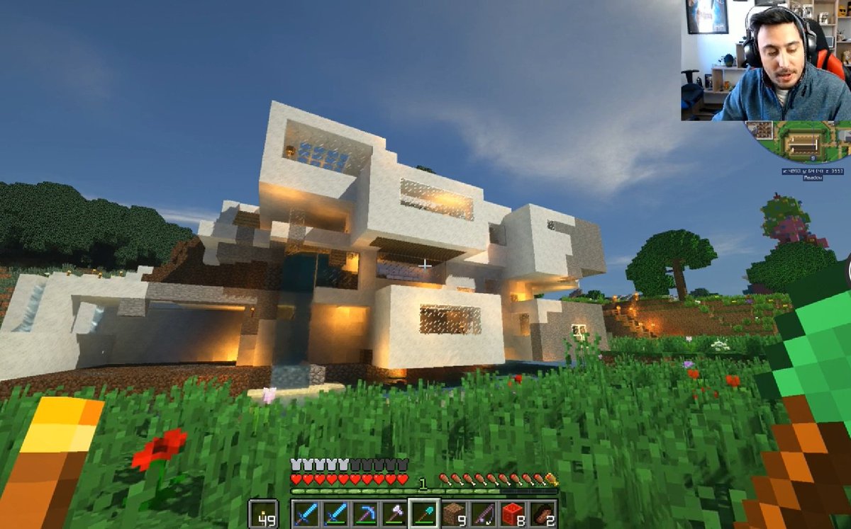 Extrañaré la casa blanca de Fargan... 🥺 Fue la única que vi todo el  proceso de construcción 😭 #Karmaland, image size:1200x747