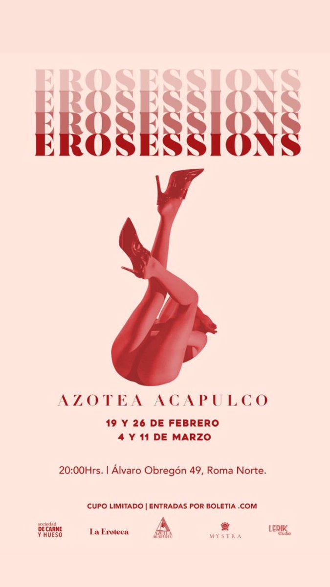 TimeOutMexico's tweet photo. ¿Quieres ir a #Erosessions? Tenemos una promo imperdible para que vayas con quien quieras. 😉 
Usa el código: EXPERIMENTAR y consigue un 2x1 en tus boletos. 😈👉 https://t.co/iqe6cAnj8g https://t.co/3GPFnZISt3