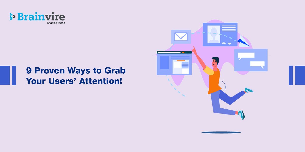 Brainvire's tweet photo. ATTENTION REQUESTED!
The human attention span is decreasing by 88% every year according to a report released by Jampp.
If you want to capture your website visitors’ attention within this time, click here: https://t.co/FzCAtKoiiR

#WebDevelopment #WebVisitors #UserAttention https://t.co/xlWv1KDG3Q