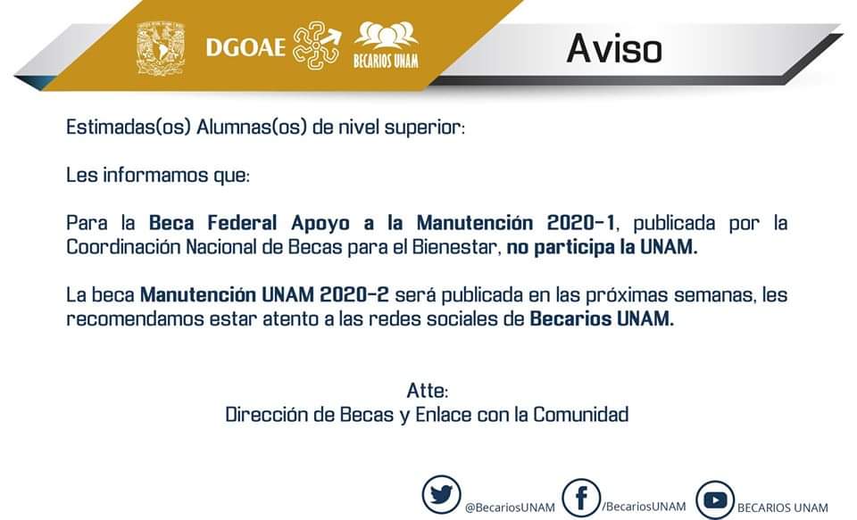 sasepsicologia's tweet photo. AVISO IMPORTANTE

PROGRAMAS DE BECAS

#becariospsicologia
#SASEPsicologiaUNAM
#programasdebecas
@suap_unam @sasepsicologia @unam_psicologia https://t.co/sJ0a3D5z3C