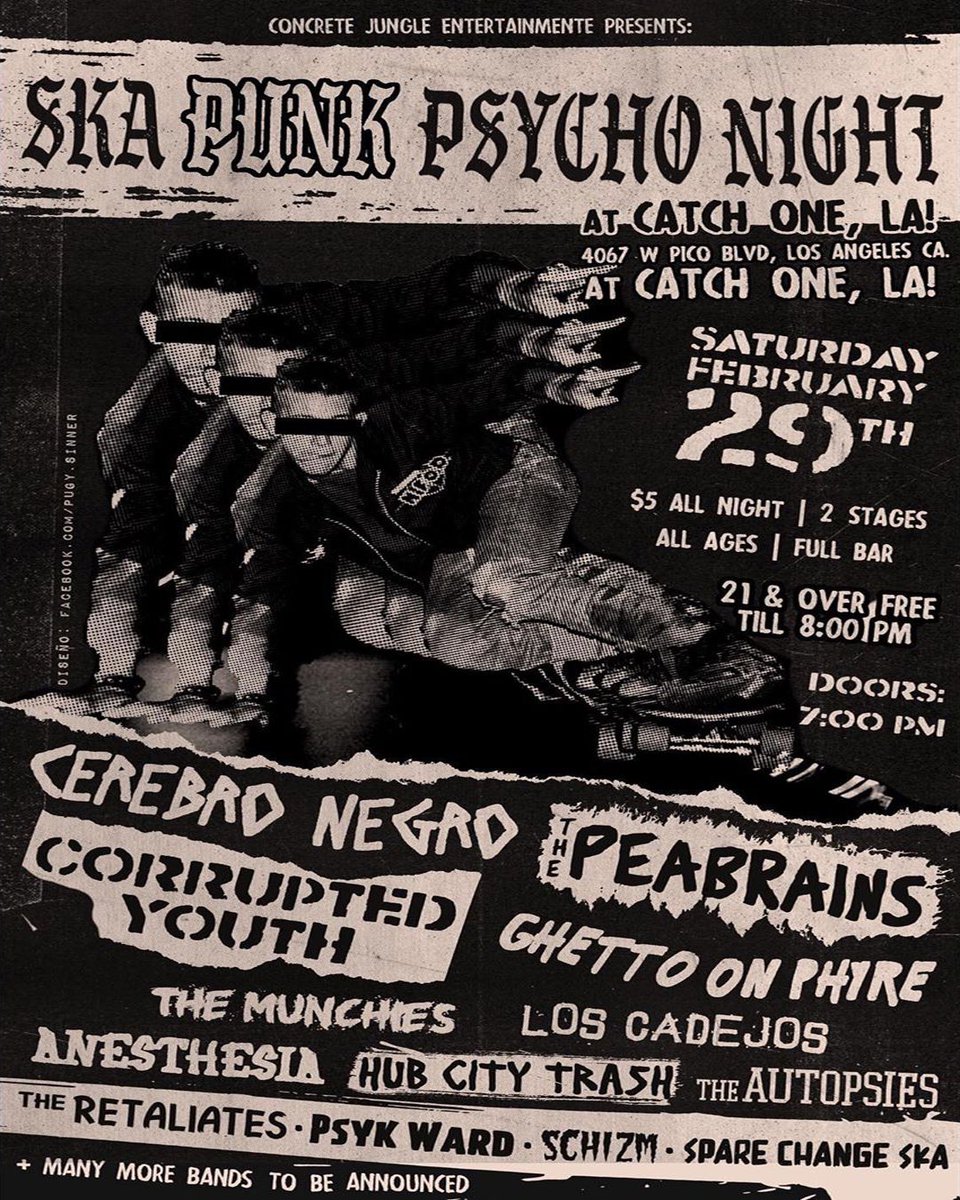 Well look what we have here... just sneaking around with a bunch of hoodlums about to annoy the shit out of a few bartenders... 👻👻👻👻 THIS SATURDAY at <a href="/catchonela/">catch one</a>. 2 Stages. #TooManyBandsToList. 5 Bucks! FullBar. No Parking Lot. #schizm #punk #punkrock #metal #music #livemusic