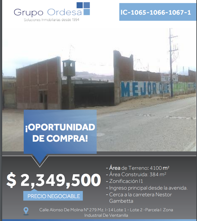 FastInmueble's tweet image. ➡️Teléfonos: 913035827 / 914698874 
🚨Promoción!!!! 
➡️  Grupo Ordesa del BBVA- Aprovecha la promoción ahora !!!

Mario Salas colo colo Barcelona Napoli Champions Perú Olivares
Mario Bunge Gaga #ChampionsLeague #Barca #AlianzaLima #miraflores #Ventanilla #Gambeta