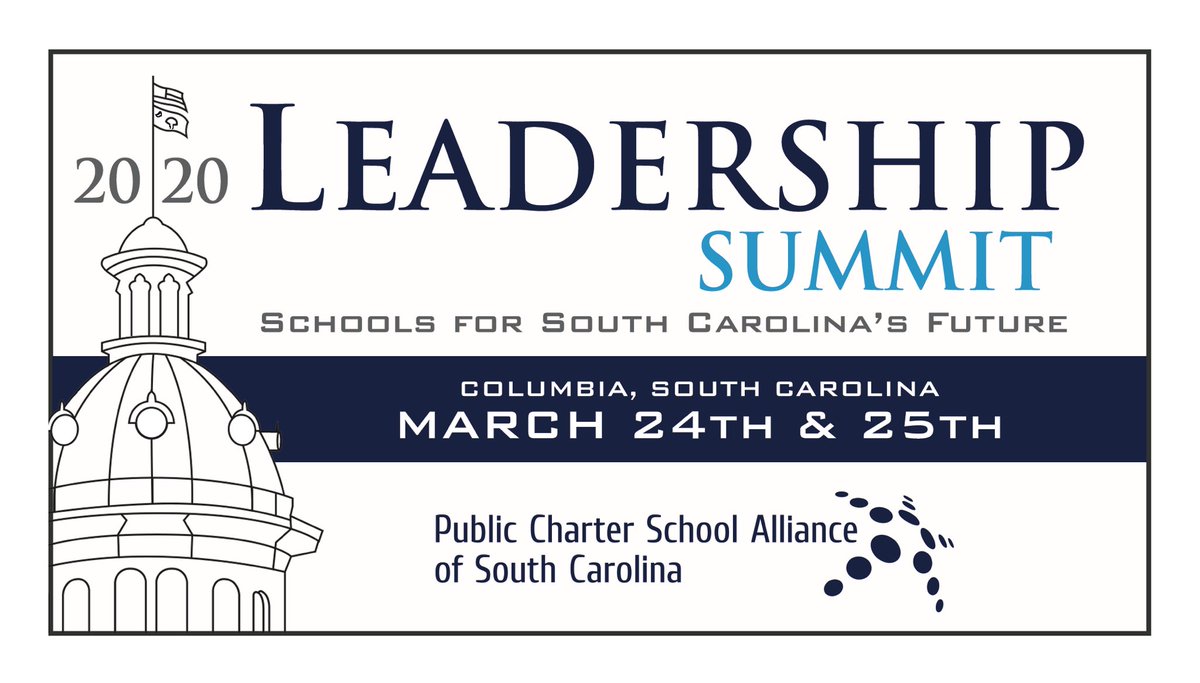 SCCharterSchool's tweet photo. (1/2) Early bird registration to this year's Leadership Summit ends tomorrow at midnight! Don't miss this opportunity to come together and strengthen the charter school movement across SC. Register ➡️ https://t.co/SBqid75tsS.
#CharterMySC #ChartersWork #leadershipsummit2020 https://t.co/l0oXGimpAW