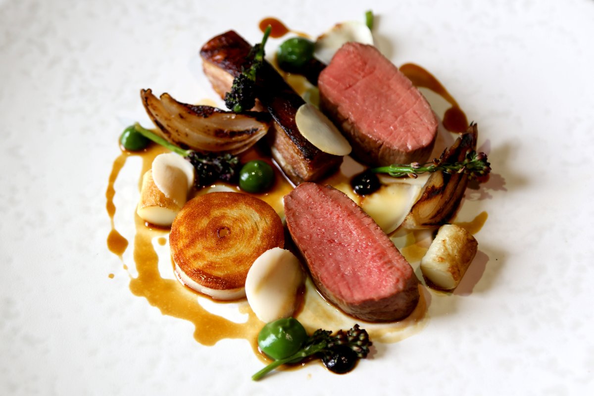 THrestaurant_'s tweet photo. Dine like the king or queen you really are with us tonight 👑 How about trying our lamb with purple sprouting broccoli and lamb fat potato? #Wirral #AwardWinning #Restaurant #Liverpool https://t.co/01v4mHqnLr