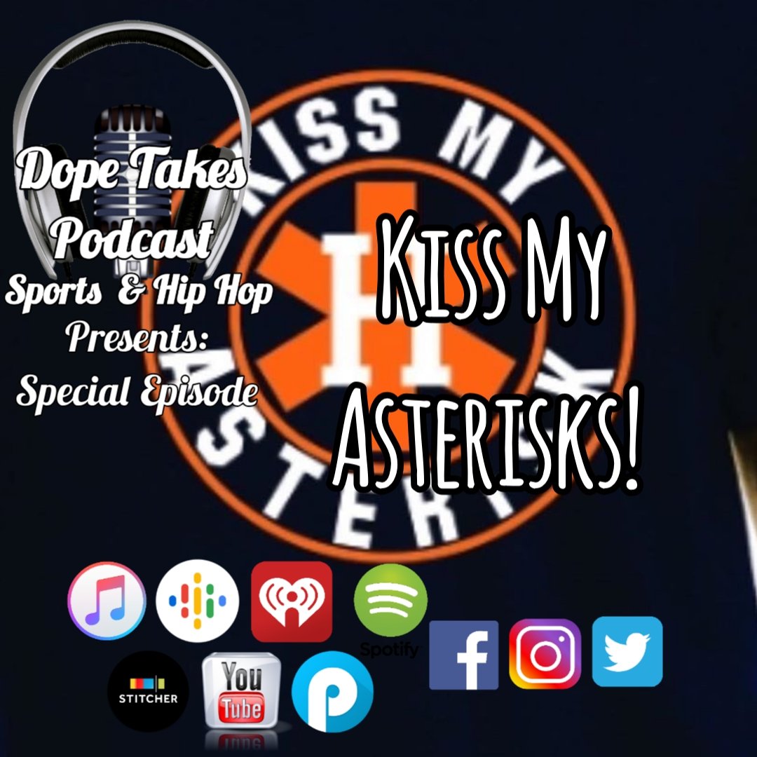 If you haven't yet checked out the latest #podcast, well what the hell are you waiting for?! Stream it now on iTunes, iheartradio etc & follow @dopetakes
We're roasting the hated .@astros #nbaallstarweekend & much more..
#TuesdayMotivation #Astros #MLB #hiphop