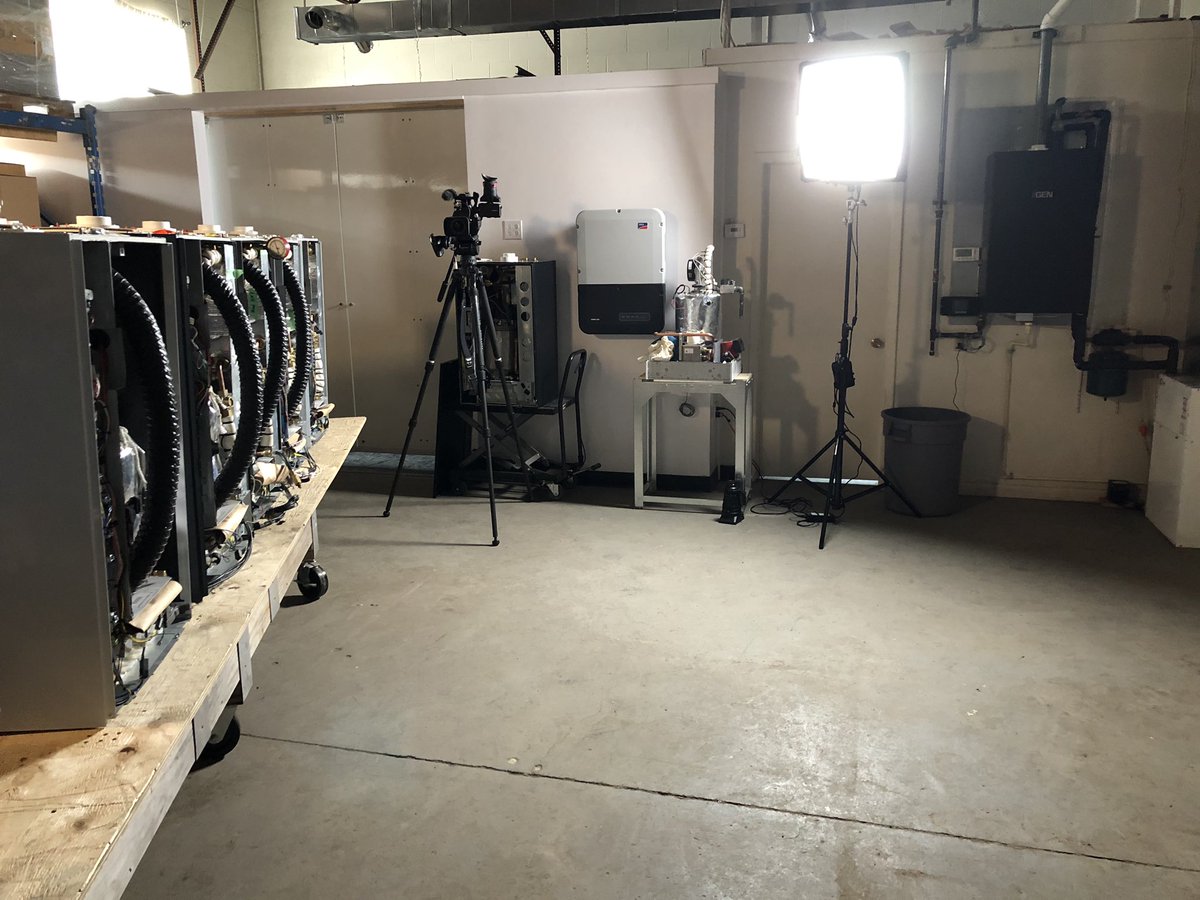 Getting ready for the video shoot