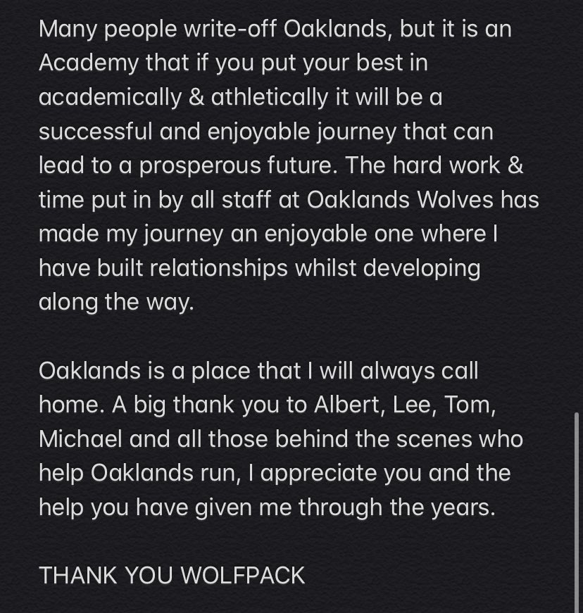 TobyGastaldi's tweet photo. THANKYOU 🐺 @Oaklandsball @ziwa23 @bbcoach81 @coachmikeball @Coach_TBaker https://t.co/My7BaFbEMU