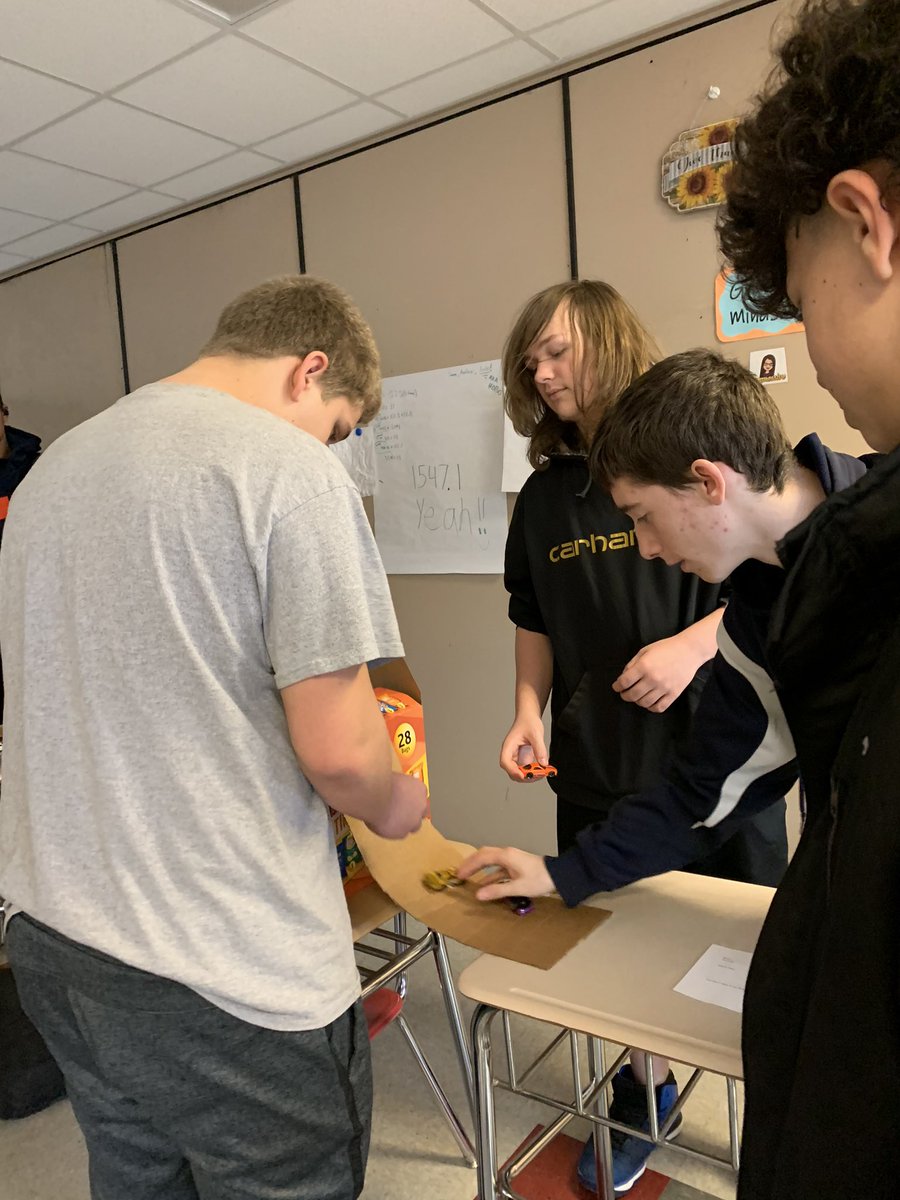 MathwithMissA's tweet image. What’s slope got to do, got to do with it? 🎶 ramp building in geometry! #ncsdlearns #mathclass #geometry