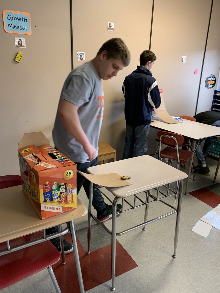 MathwithMissA's tweet image. What’s slope got to do, got to do with it? 🎶 ramp building in geometry! #ncsdlearns #mathclass #geometry