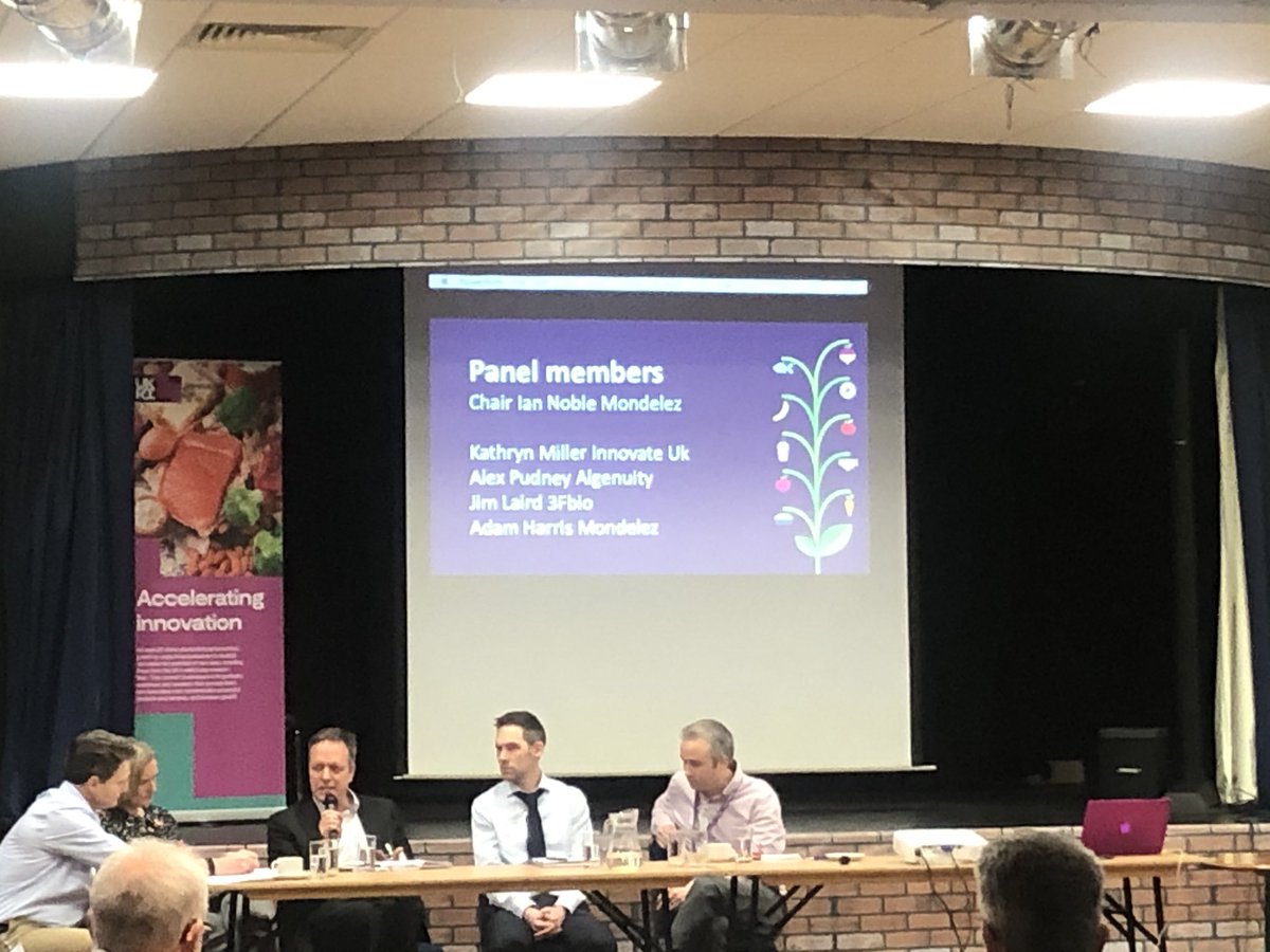 EIT Food #RisingFoodStar Jim Laird from @3FBIO talking about #alternativeproteins @KTN_Bioscience Food Industry Innovation event in Birmingham! Great panel discussion on sustainable alternatives for the food industry! @EIT_Food