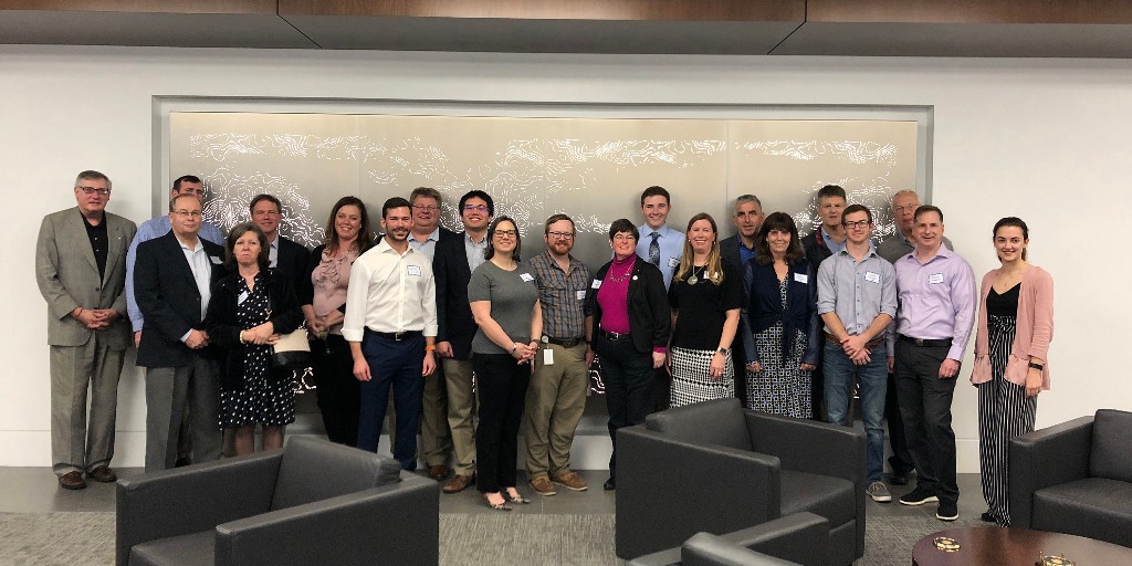 WebbInstitute's tweet photo. This year's Houston Regional event had an excellent turnout! Our Winter Work students had the chance to take a break and mingle with alumni, President Michel '73, and Christoper Wiernicki, Chairman, President, and CEO of ABS. #ABS #WebbWinterWork https://t.co/nK0a0xnMe9