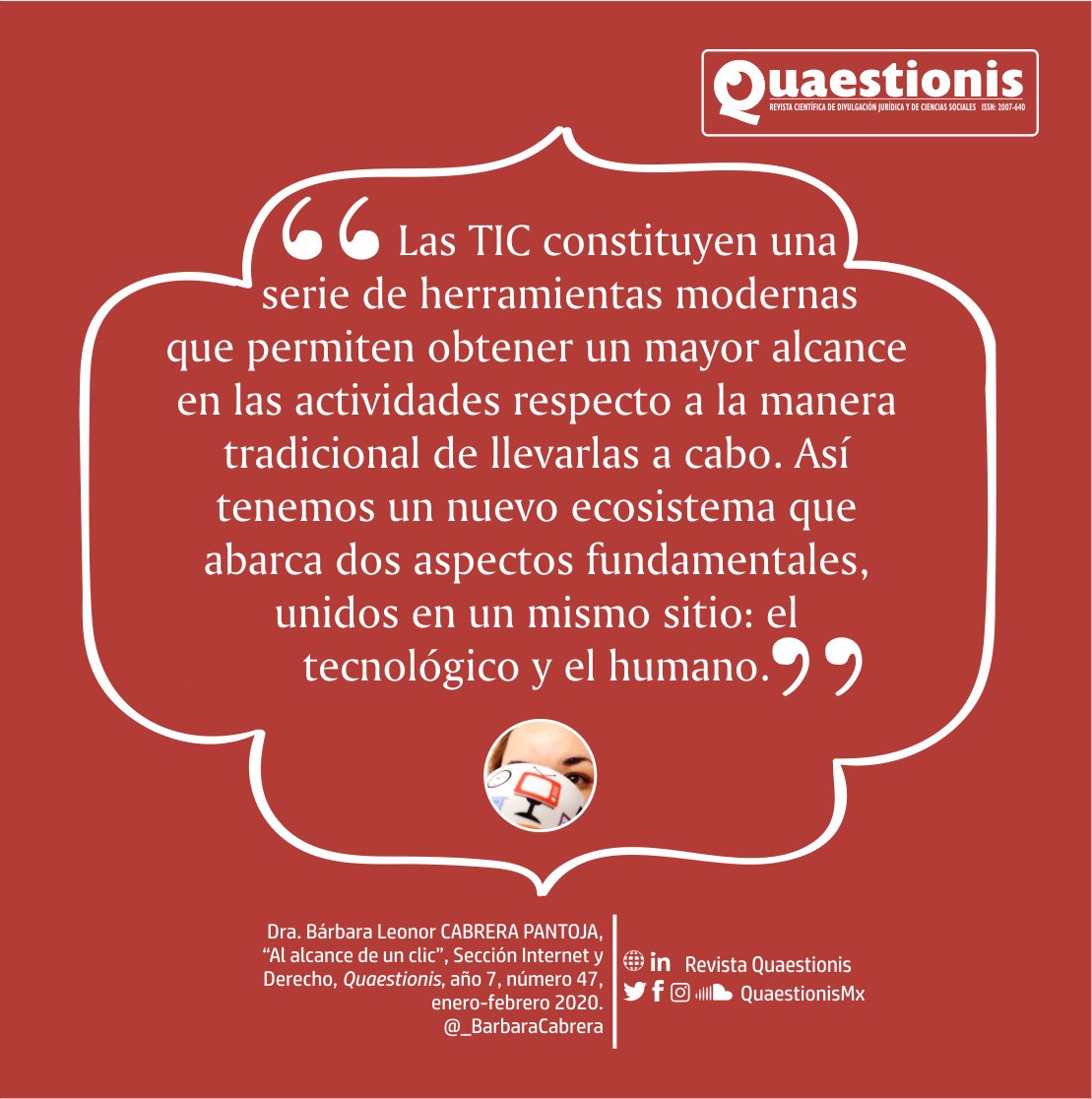 _BarbaraCabrera's tweet photo. 📌 Comparto mi artículo AL ALCANCE DE UN CLIC 👉 https://t.co/p0TqEa4nNU publicado en la Revista @QuaestionisMx #Q47 #ElArteDePensar #7años https://t.co/B8NHVDuRcx