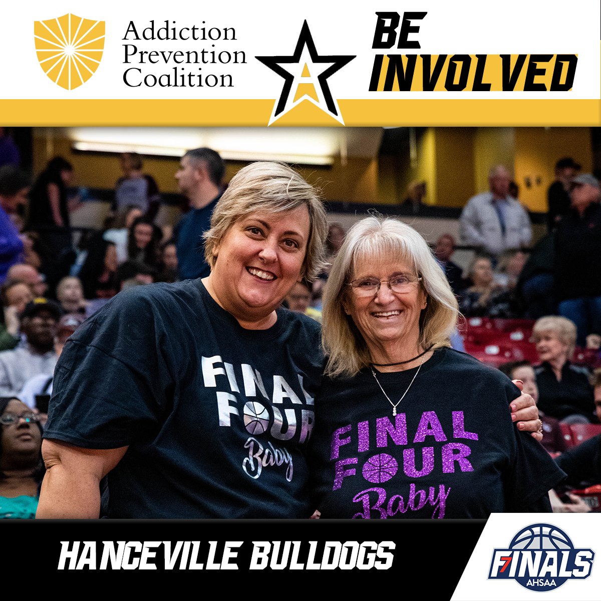 The Addiction Prevention Coalition wants to thank the parents of <a href="/hvillebball/">HancevilleBasketball</a> for their support of today's game! Parents are a child's first line of defense. Thank you for all that you do!

#StateFinals #3ABoys #Ball4ItAll <a href="/LegacyArena/">Legacy Arena</a>