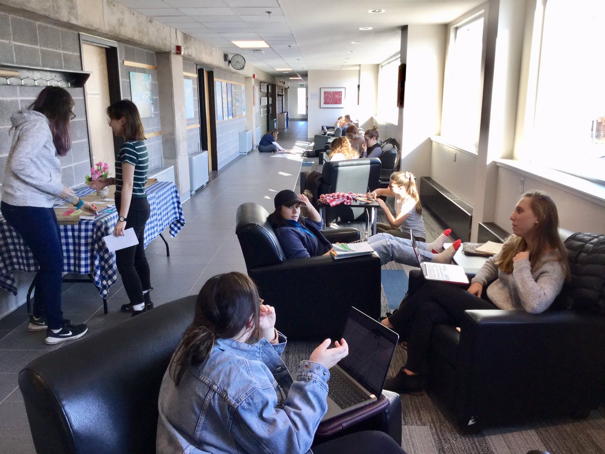 The <a href="/AcadiaNutrition/">Acadia Nutrition</a> Intro to Communications class taught by Dr. Cath Morley are working in teams on interactive content for #NutritionMonth2020 on the theme ‘More than Food.’They’ll be setting up installations in the lobby of HSH the first week of March; be sure to drop in.