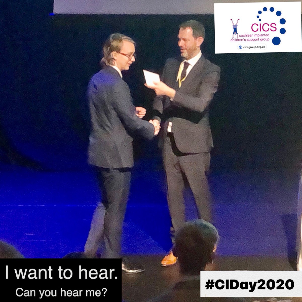 CICSGroup's tweet photo. Benedict is a confident 17 year-old. First implanted at 3½ years and then aged 7, he has #ANSD. With lots of input he has caught up spectacularly and is now studying for A’ levels in #chemistry, #maths and #physics #CIDay2020 #Iwanttohear https://t.co/7Ph6UvaW24