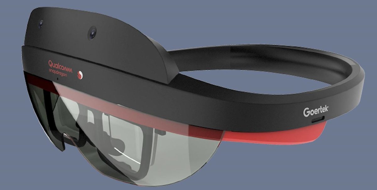 NextReality's tweet photo. Qualcomm unveils its new reference design for augmented reality wearables running on the Snapdragon XR2 https://t.co/G7GjEOqxsn https://t.co/DuZ2Q9A32y