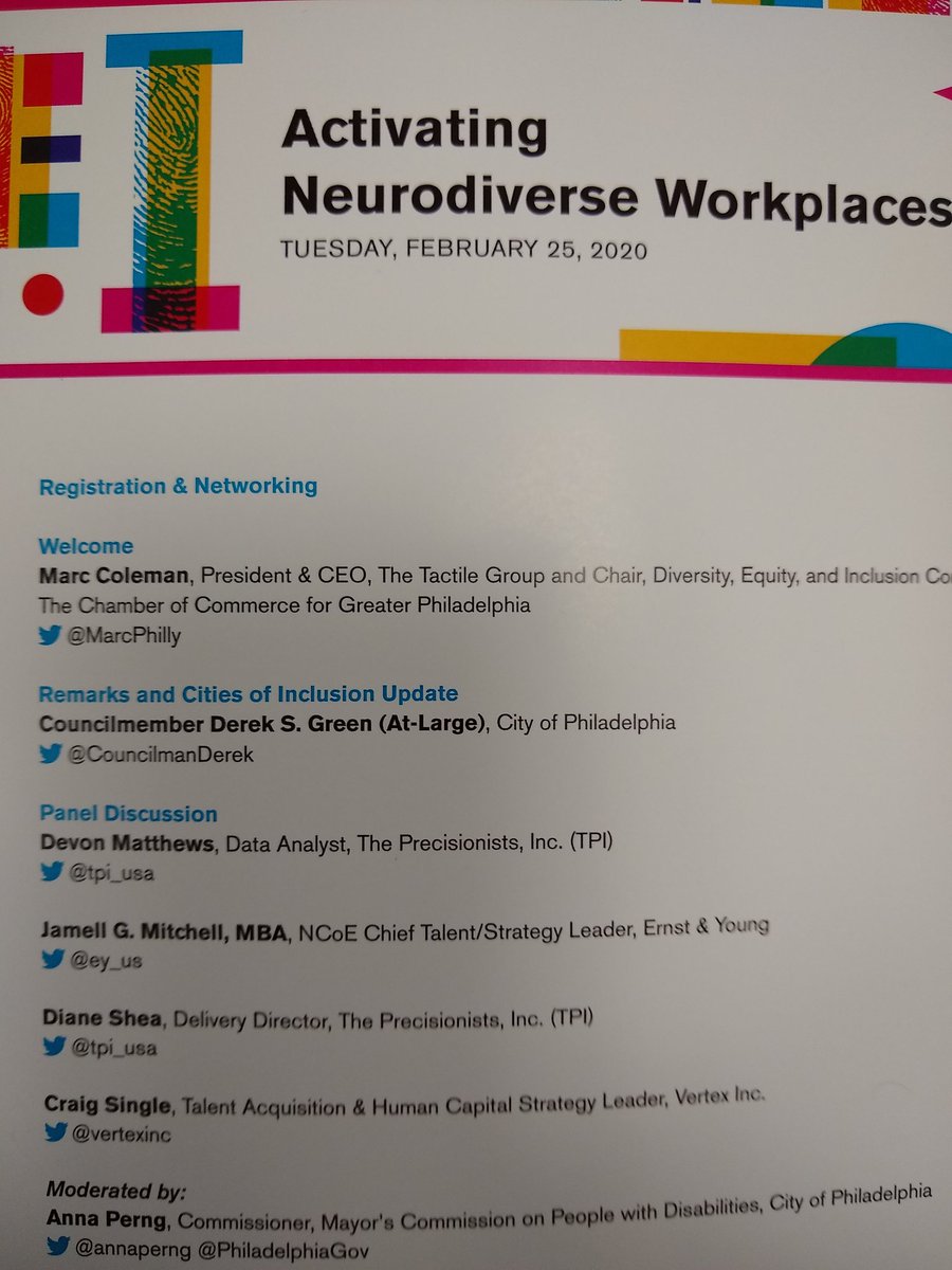 Learning about untapped hiring pool . Thank you <a href="/chamberphl/">The Chamber of Commerce for Greater Philadelphia</a>