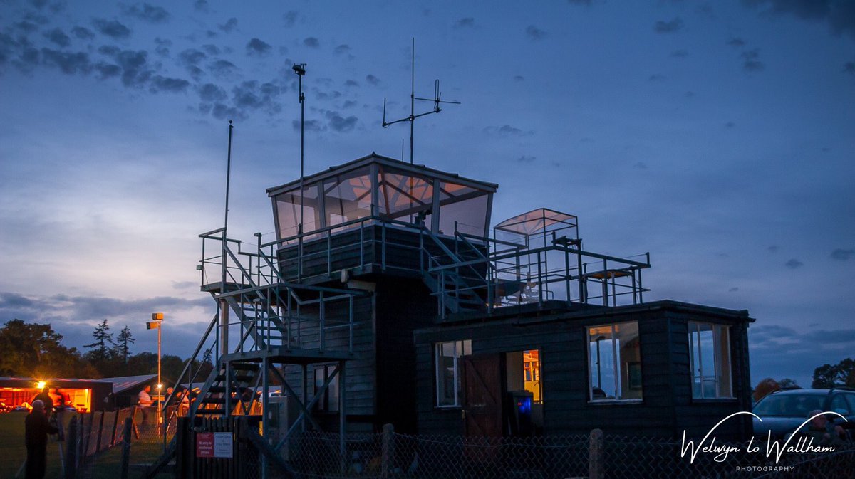 The Control Tower at Old Warden at twilight @TheHouse_OW @Shuttleworth_OW @SwissGarden_OW @svas_oldwarden #loveshuttleworth #loveoldwarden #airshows2020