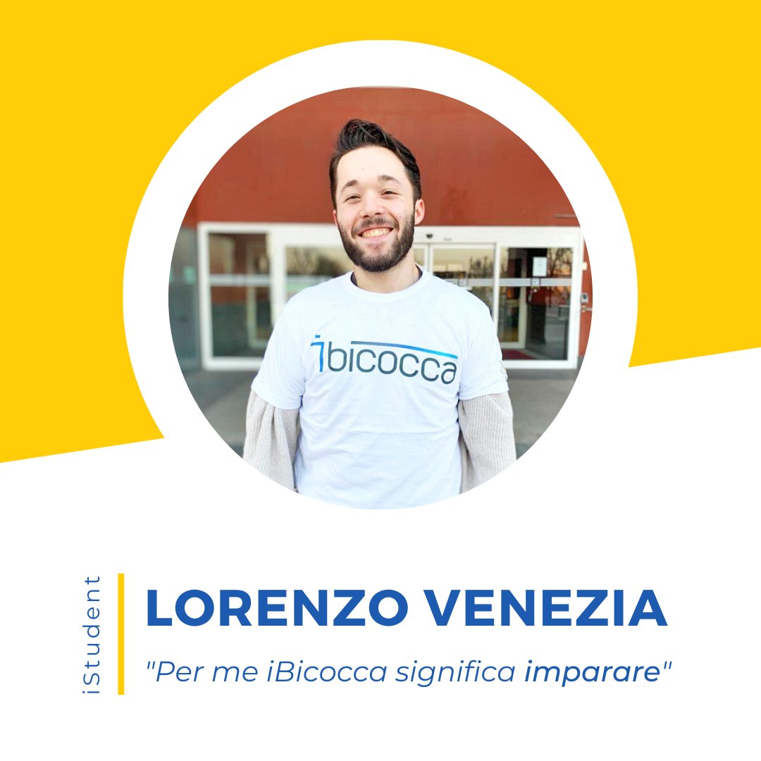 iBicocca's tweet photo. Parola agli #iStudent!
Abbiamo chiesto a Lorenzo Venezia cosa significa @iBicocca per lui: #imparare ci ha risposto.
Scopri perché! https://t.co/4OevLIcQ8B