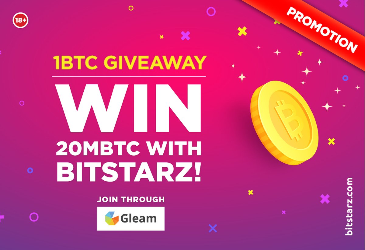 Throw your name in the mix to be one of 50 lucky people to take home 20 mBTC each in our smashing #BitStarz free #Bitcoin promotion - enter now through our Gleam page! 🤑 bit.ly/2HWnlz7 #BitcoinGiveaway #Promotion #BitcoinCasino #OnlineCasino