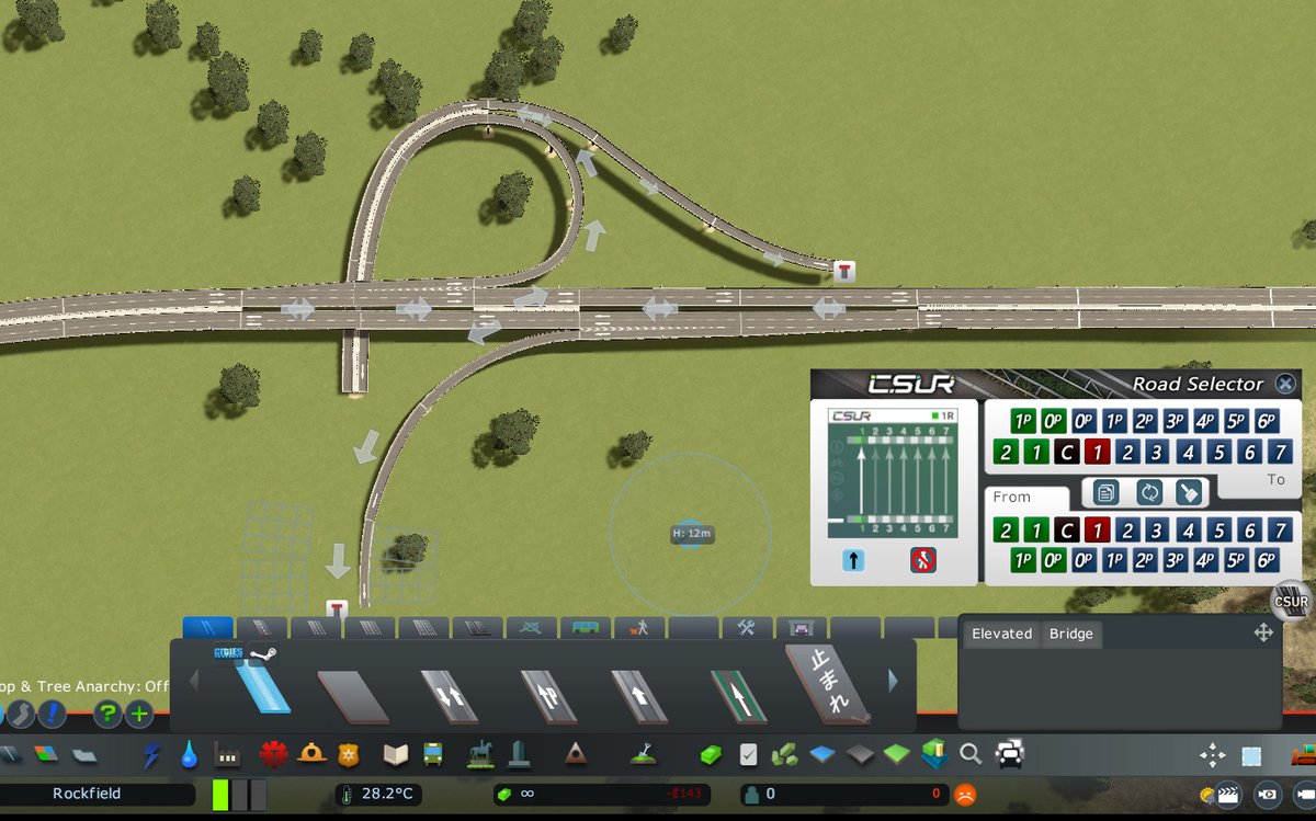 らくしげ Rakushige Cities Skylines で高速道路をリアルに建設可能なmod Csur と格闘中です ようやく感覚を掴んできました ただしこのmodは海外製なので 左側通行の建設が非常に直感に反する操作が必要です 近々 高速道路建設の様子をライブで配信