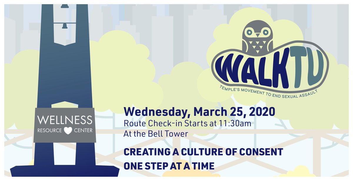 We're ONE Month away from the 4th Annual WalkTU! Let's start #SAAM with community and connection. 

Head to sites.temple.edu/walktu/ for more information!