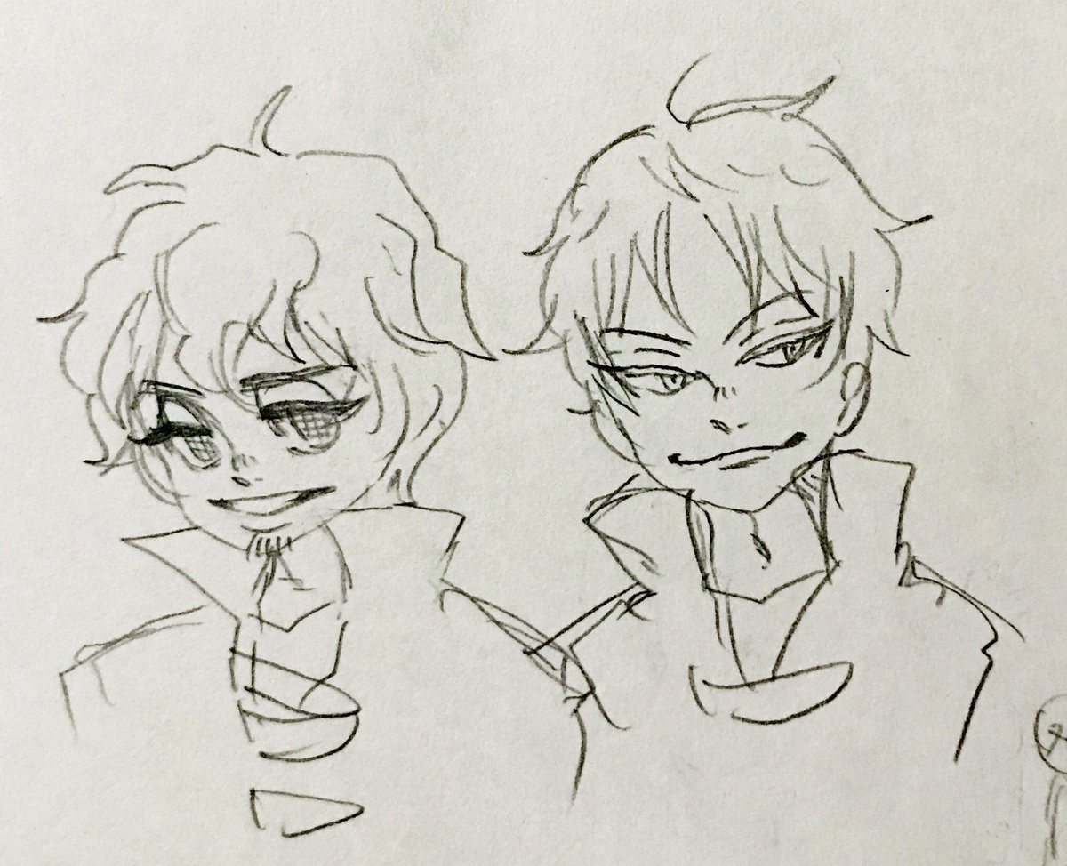 もうなんかワーの絵柄とか気にしないで手癖で落書きしたら割と好きな顔になったのでこれでもうちょい年齢考慮した感じにしようかな? 