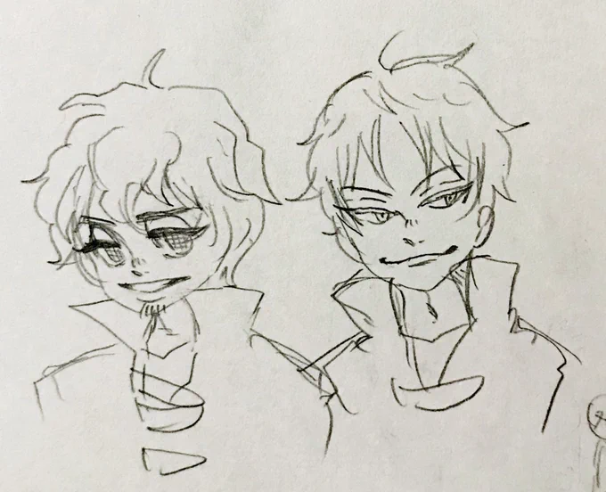もうなんかワーの絵柄とか気にしないで手癖で落書きしたら割と好きな顔になったのでこれでもうちょい年齢考慮した感じにしようかな? 