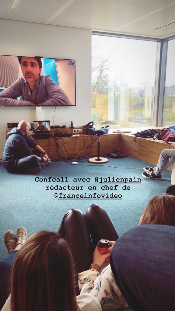 anaiscor's tweet photo. Confcall avec @JulienPain de @franceinfovideo au #labdavanac https://t.co/pMN3r48H17