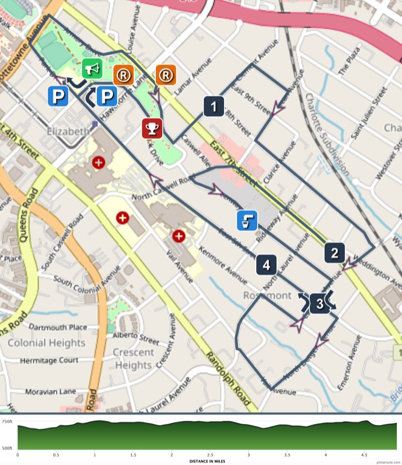 Check out our new, improved and simplified course for 2020. 

plotaroute.com/route/1036636