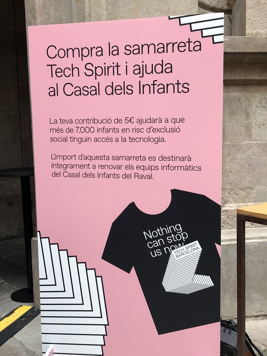 Tienes ya tu camiseta #TechSpiritBarcelona? Colaborativa y solidaria @bcntechcity #Solidarity