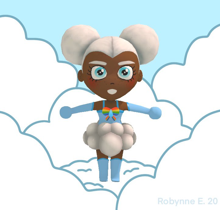 RobynneEstelle's tweet image. 3D model of Cloudia 🌈
#first3dmodel #3dmodeling #3dmodel #characterdesign #magicalgirl