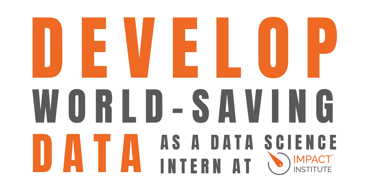 We are looking for a Data Science/ Software Engineering Intern. Are you eager to have an impact?💥 

Join our ambitious, young and fast-growing team.
Interested? 👉impactinstitute.com/jobs/internshi… 

#internships #sustainability #softwaredevelopment #amsterdam