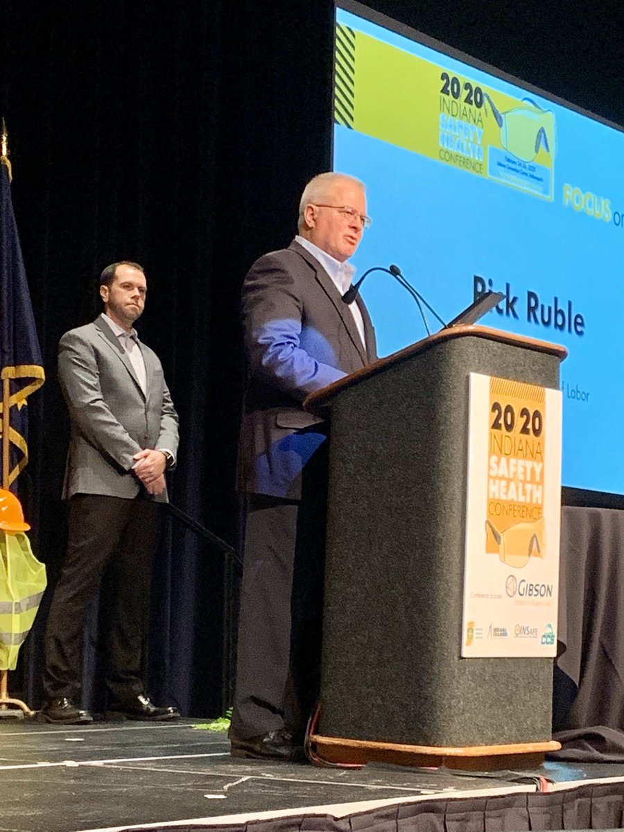 ShawnaNeilson's tweet photo. Thank you Commissioner Rick Ruble for officially opening the 2020 Indiana Safety &amp; Health Conference. #insafety @INDeptofLabor @CI_ASSP @IndianaChamber https://t.co/i1uJTzgJ26