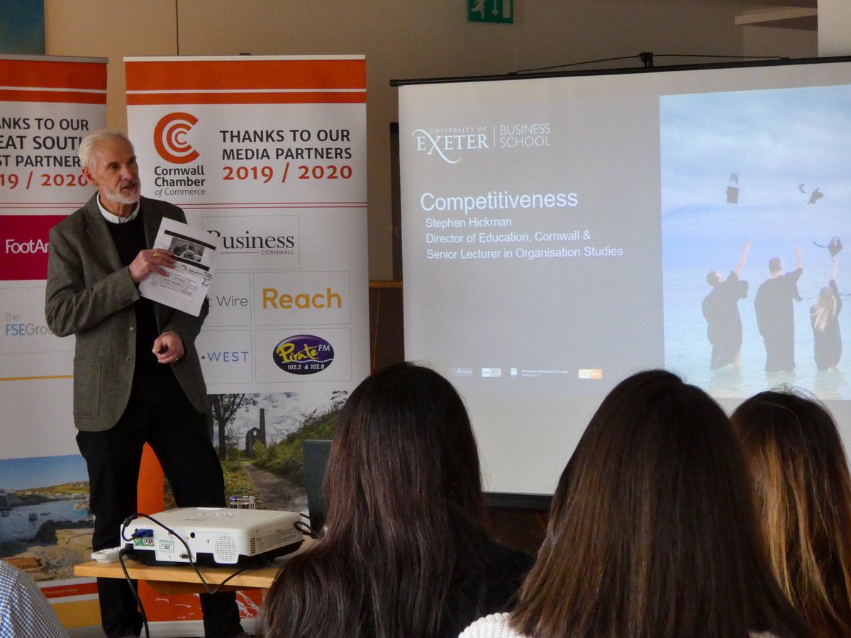Inspirations afternoon listening to Stephen Hickman from Exeter University in Cornwall. He suggests that the key performance objectives for being #competitive are: 
1 Quality 2 Speed 3 Dependability 4 Flexibility 5 Cost. Amazing insight into Cornwall’s future talent too!