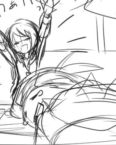 キバユウ進捗。何事にも全力なユウリちゃんを描きたいの 