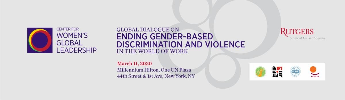 We are happy to join like-minded partners in co-sponsoring the Global Dialogue on ending gender-based discrimination &amp; violence in the world of work at #CSW64 where we shall push for the speedy ratification &amp; implementation of the newly adopted ILO Convention 190
#RatifyILO190