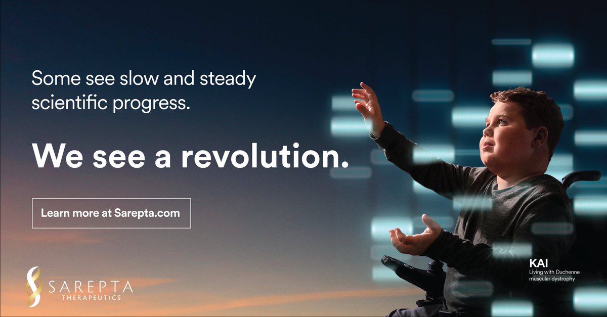 Sarepta's tweet photo. We have officially launched our new website! Thank you to the patients and families who generously shared their time and stories. 

Take an inside look at how SRPT infused its corporate brand with urgency and optimism on behalf of patients: https://t.co/O9UHj3ZQs4 https://t.co/sdk7N31TjQ