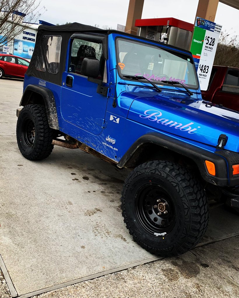 New kicks #Jeep #jeeplife #bluejeep #crawlher #crawlhernation #TransformationTuesday #growingup