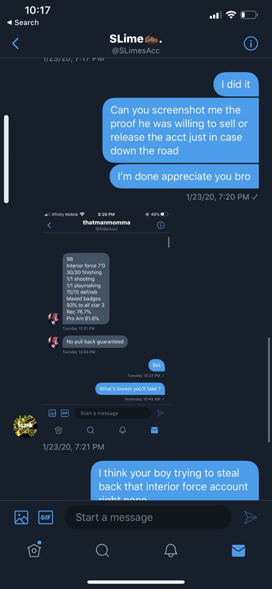 datboiDIP's tweet photo. @AldaviusJ is scamming out here. He had @SLimesAcc sell the acct for him and snatched it back not even a month later I learned a valuable lesson tonight it don’t matter who selling or who middleman they can always snatch that shit back and you look stupid out here @2kscampolice https://t.co/bdgIkETBsp