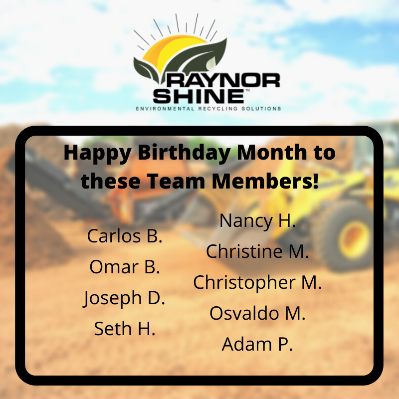 RaynorShine_us's tweet photo. We want to say a big "Happy Birthday" to our team members that have February birthdays! We are so appreciative of you and your hard work! #RaynorShine #FloridaMulchSales https://t.co/pjqdYVPw6r